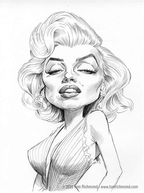 Sketch Othe Week Marilyn Monroe Caricature Artist Caricature Drawing Caricature Sketch