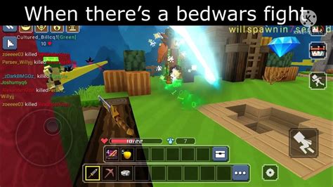 When Theres A Bedwars Fight Youtube
