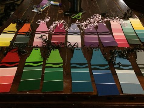 Paint samples turned into free bookmarks! | Paint samples ...