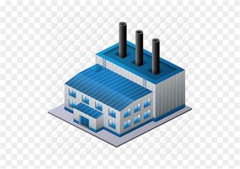Industrial Clipart 3d Factory Plant Icon Free Transparent Png