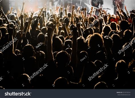 Concert Crowd Hands Rock Music Event Stock Photo 521073514 Shutterstock