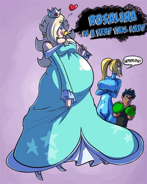 Gut Buster Rosalina Is A Very Tall Lady By Axel Rosered Belly Art