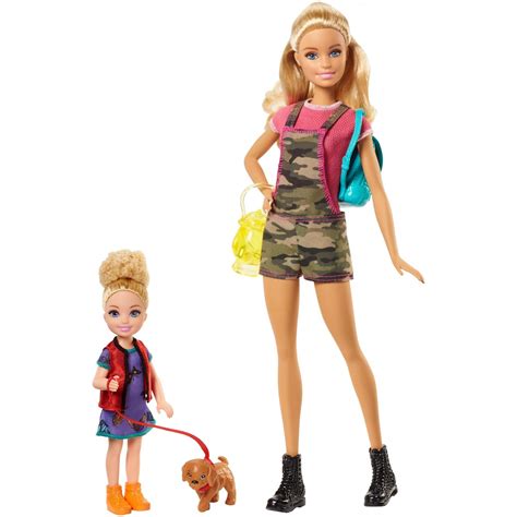 Barbie Camping Fun Doll And Chelsea Sister With Accessories
