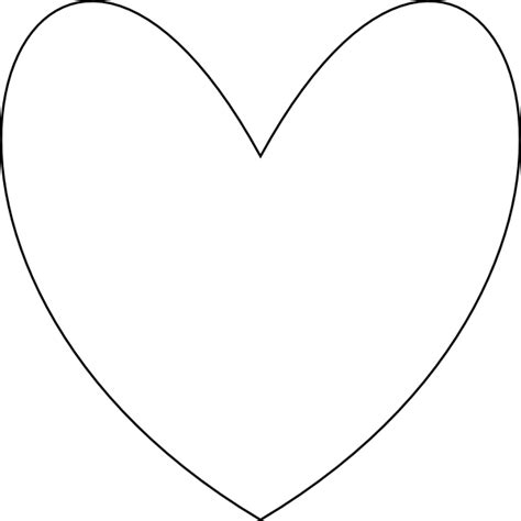 Large Valentine Heart Template Clipart Best Clipart Best