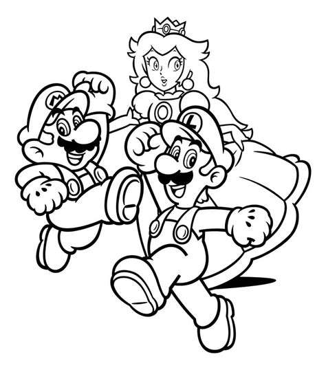 100 Coloriages Mario à Imprimer Gratuitement Mario Et Luigi