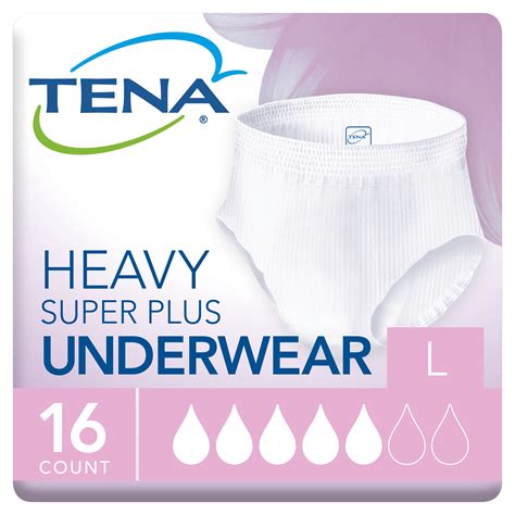 Tena Incontinence Underwear For Women Super Plus Absorbency Large 16