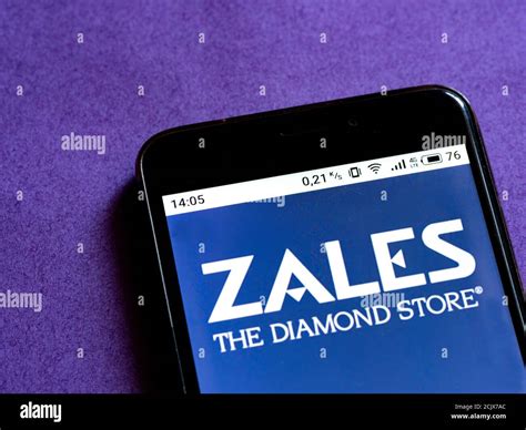 In This Photo Illustration A Zales Logo Seen Displayed On A Smartphone