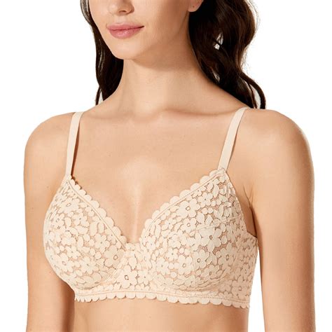 Dobreva Women S Lace Bra Plus Size Minimizer Sexy Full Coverage Underwire Unlined Walmart