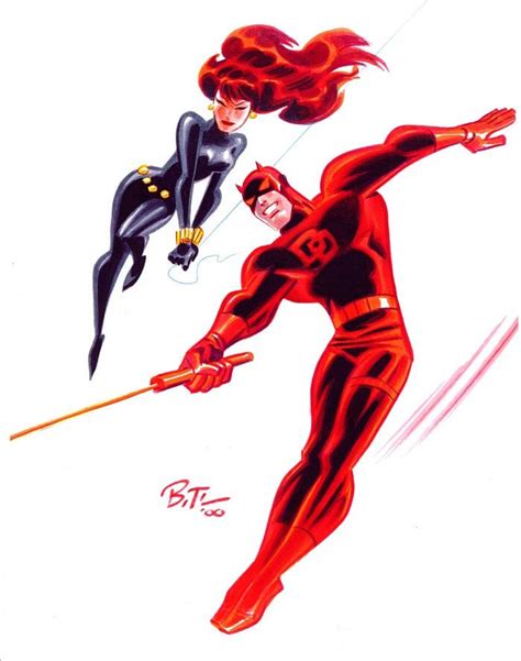 Daredevil And Black Widow By Bruce Timm Rcomicbookart