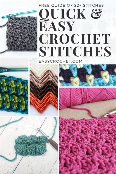 28 Amazing Crochet Stitches To Learn Easy Crochet Easy Crochet