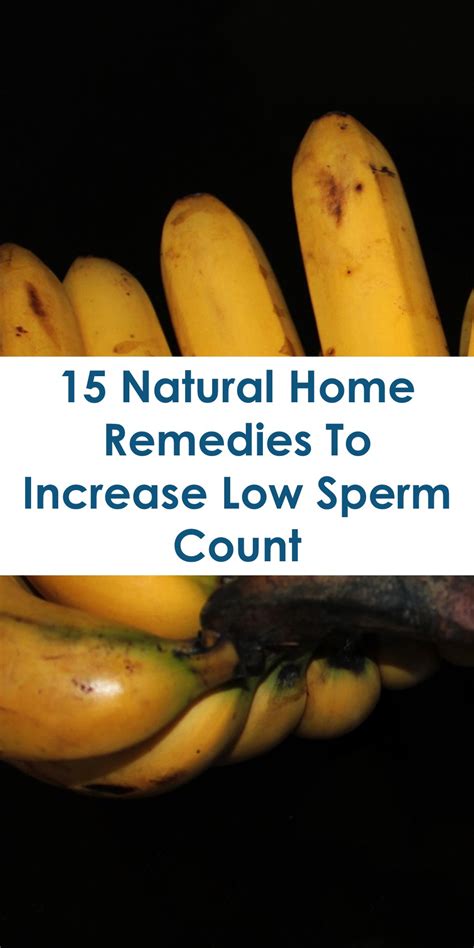 15 home remedies to increase low sperm count