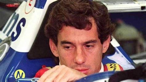 Formula 1 Racer Ayrton Senna In 1994 Shortly Before Starting The San Marino Grand Prix He