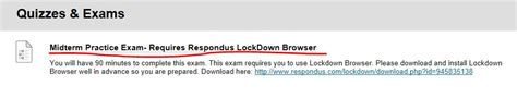 It prevents you from printing, copying, going to another url, or accessing other applications during an assessment. Taking tests with Respondus Lockdown Browser | University ...