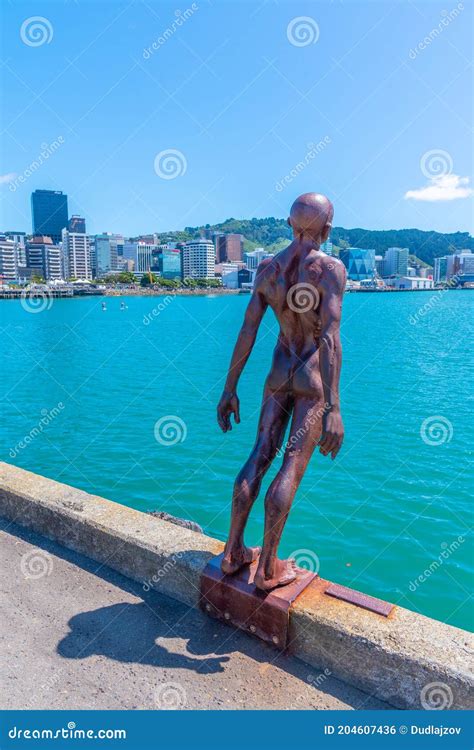WELLINGTON NEW ZEALAND FEBRUARY Solace In The Wind The Naked Man Statue In Port Of