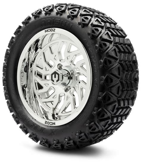 Modz 14 Carnage Chrome Tire And Wheels Combo