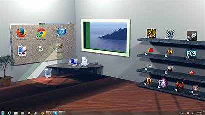 Shelf Desktop Gaming Cool Icon Wallpapers Organizer