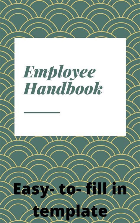 Easy To Edit Employee Handbook Manual Staff Handbook Small Etsy
