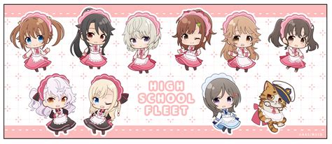 The Big Imageboard Tbib Chibi China Moeka High School Fleet Irizaki Mei Maid Misaki Akeno