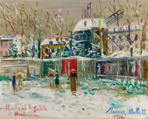 Utrillo Maurice Moulin De La Galette à Montmartre 1936 Mutualart