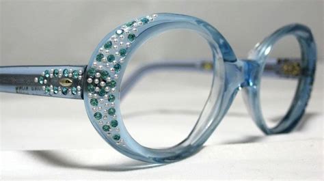 Stunning Rhinestone Eyeglass Frames From The 60s