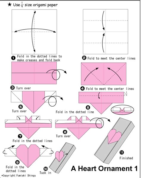 Origami Heart Box Instructions Step By