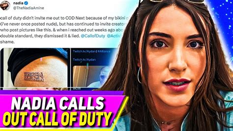 Nadia Calls Out Call Of Duty Youtube