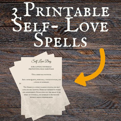 Printable Love Spells Printable Self Love Spells Printable Etsy Uk