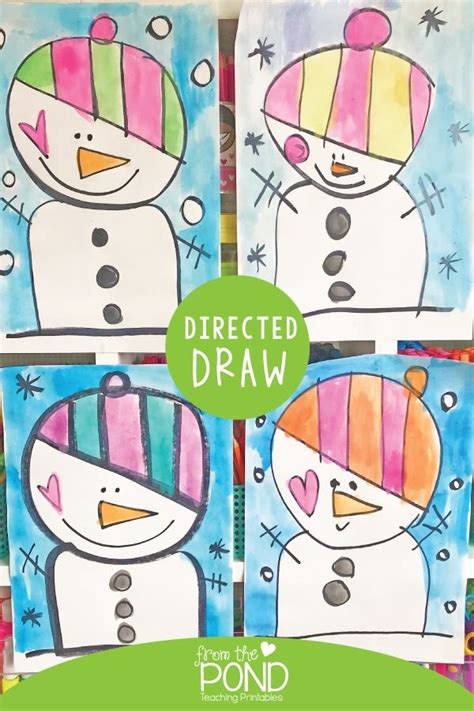 Directed Drawing Kindergarten Winter Draw It Out