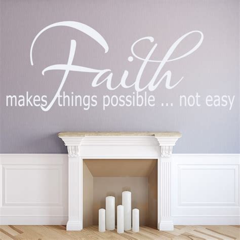 Faith Make Things Possible Bible Quote Wall Sticker