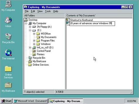 Windows 95 Desktop