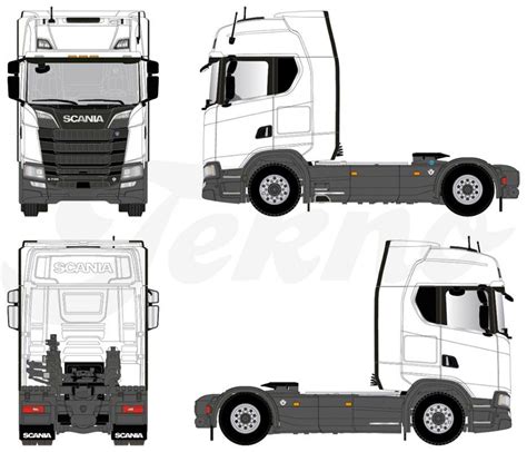 Scania V Truck Coloring Pages Daimler Benz Trailers Unimog Hot