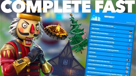 How To Complete The Winterfest Challenges Fast In Fortnite Chapter 2