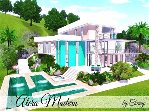 Sims 4 Modern Pool House