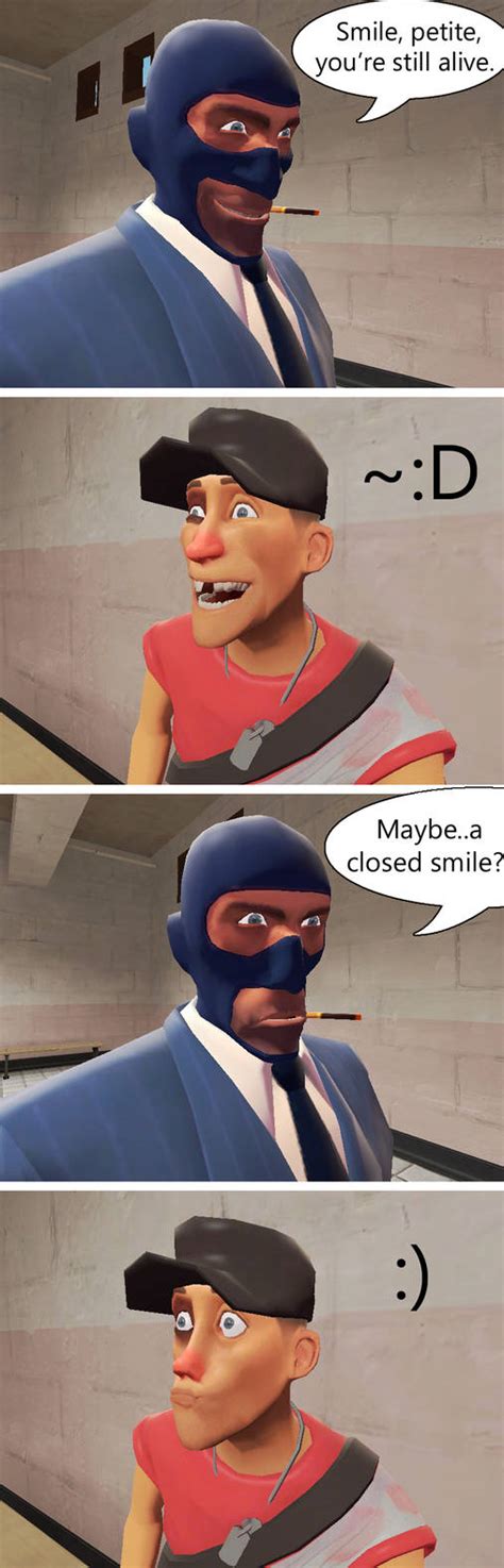 Tf2 I Cant Make Scout Smile By Crystal124 On Deviantart