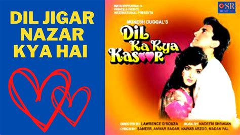 Dil Jigar Nazar Kya Hai Dil Ka Kya Kasoor 1992 Super Hits Video Song Divya Bharti And Prithvi
