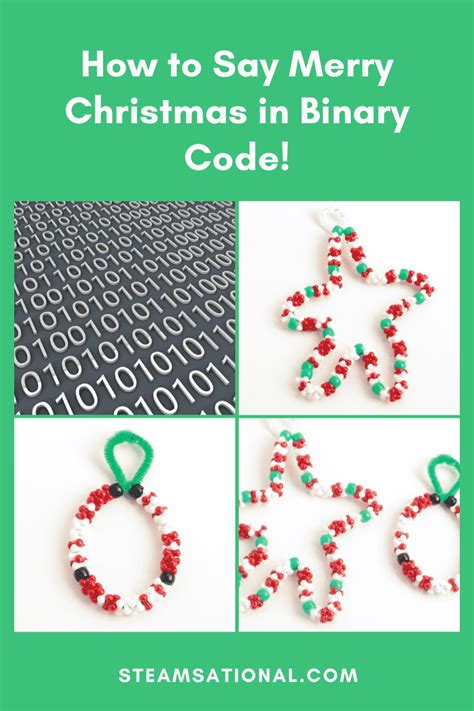 How To Make Binary Code Christmas Ornaments