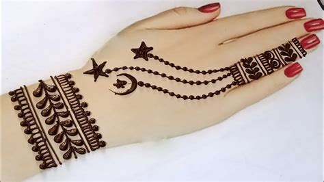 Chand Wala Eid Ramazan New Stylish Simple Jawellary Mehndi Design Eid