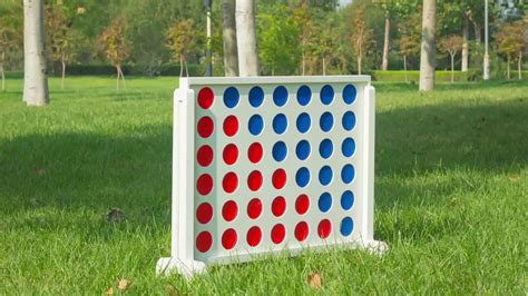 Wooden Giant Connect Four 4 Game Set Four In A Row Set For Garden Yard
