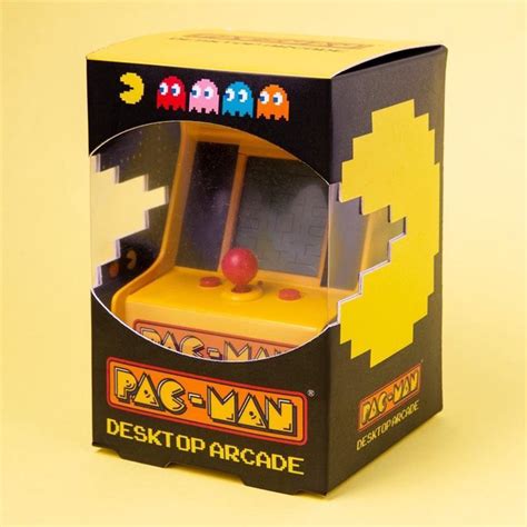 Fizz Retro Desktop Mini Arcade Machine Pac Man Lcd Scherm