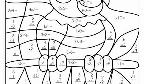 Turkey Multiplication Coloring Worksheet Turkey Math Coloring Sheet