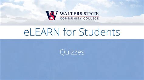 Elearn For Students Quizzes Youtube