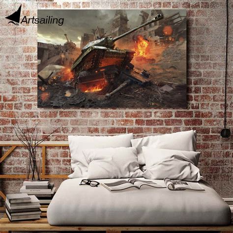 Canvas Art Canvas Painting World Of Tanks Posters Hd Printed War