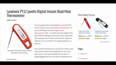 Lavatools Pt12 Javelin Digital Instant Read Meat Thermometer Youtube