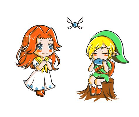 Link And Malon By Unholysoul27 Video Game Fan Art Video Games