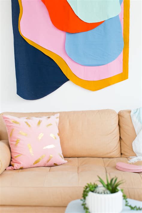 How To Make A Colorful Diy Fabric Wall Hanging — Sugar And Cloth