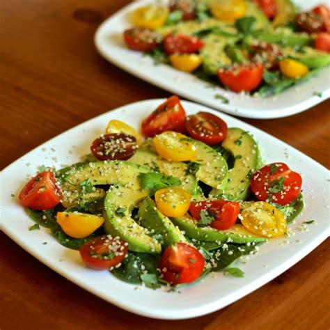 Summer Heirloom Tomato Avocado And Herb Salad Create Nourish Love