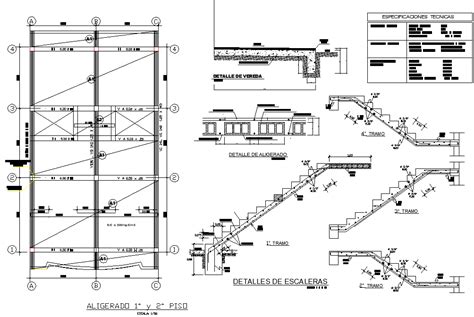 Staircase Section Plan Detail Dwg File Cadbull