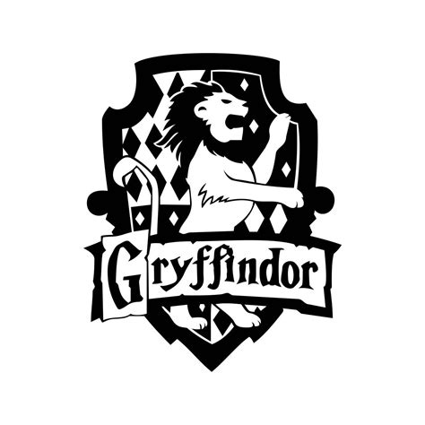Gryffindor Harry Potter House Badge Crest Graphics Svg Dxf Eps Png Cdr