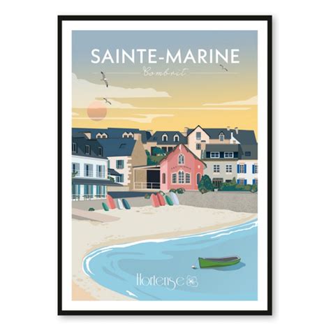 Affiche Sainte Marine Hortense Ambiance Cadres Quimper