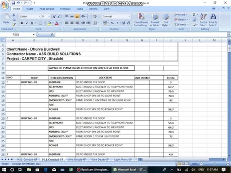 Sample Boq Excel Formats Dynamic Excel Dashboard Dynamic Excel Gambaran